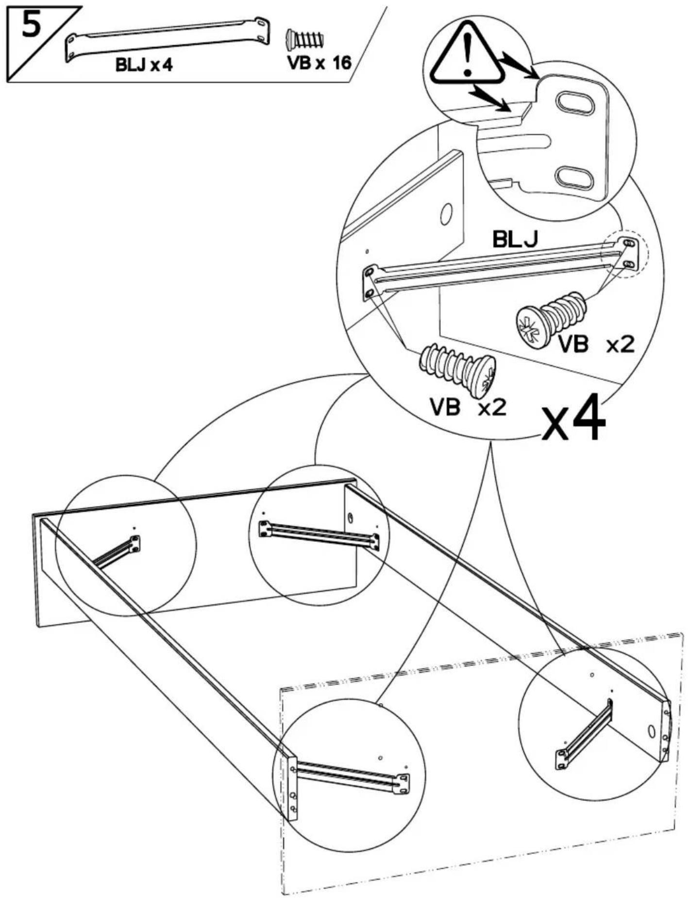 5 BLJ x 4 VB x 16 BLJ VB x2 VB x2 x4