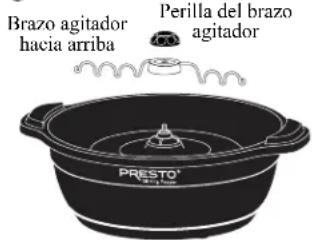 Brazo agitador hacia arriba Perilla del brazo agitador PRESTO®
