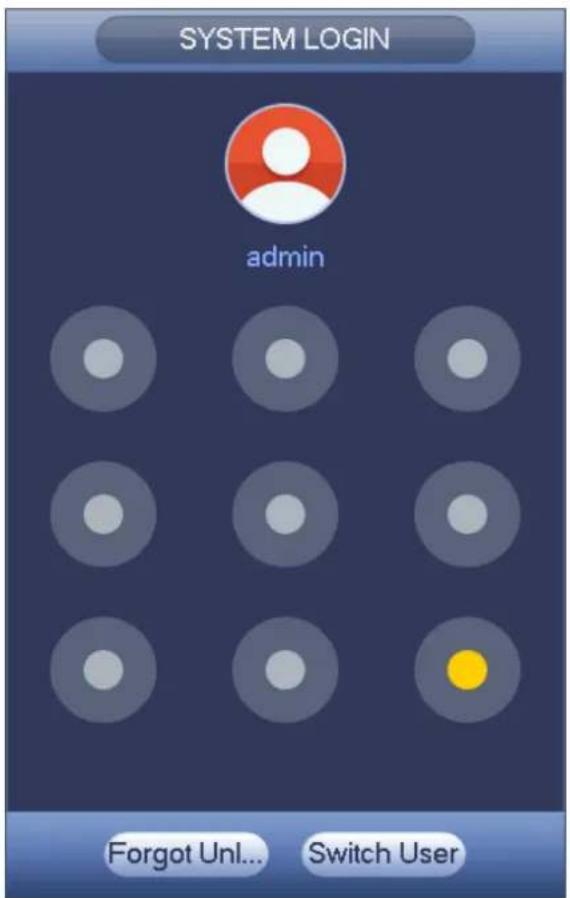 SYSTEM LOGIN admin Forgot Un... Switch User