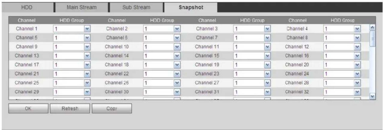 HDD Main Stream Sub Stream Snapshot Channel HDD Group Channel HDD Group Channel HDD Group Channel 1 1 Channel 2 1 Channel 3 1 Channel 4 1 Channel 5 1 Channel 6 1 Channel 7 1 Channel 8 1 Channel 9 1 Channel 10 1 Channel 11 1 Channel 12 1 Channel 13 1 Channel 14 1 Channel 15 1 Channel 16 1 Channel 17 1 Channel 18 1 Channel 19 1 Channel 20 1 Channel 21 1 Channel 22 1 Channel 23 1 Channel 24 1 Channel 25 1 Channel 26 1 Channel 27 1 Channel 28 1 Channel 29 1 Channel 30 1 Channel 31 1 Channel 32 1 OK Refresh Copy
