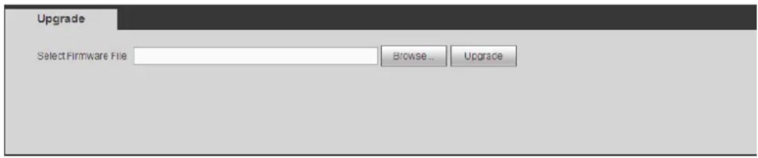 Upgrade Select Firmware File Browse... Upgrade
