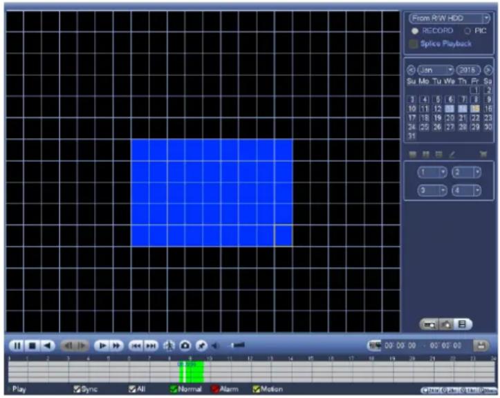 From RW HDD RECORD PIC Splice Playback Jsn 2015 Su Mo Tu We Th Fr Sa 1 2 3 4 5 6 7 8 9 10 11 12 13 14 15 17 18 19 20 21 22 23 24 25 26 27 28 29 30 31 1 2 3 4 Play Sync All Normal Alarm Motion