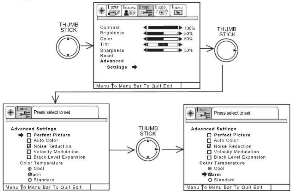 HITACHI 61SWX12B - ADVANCED SETTINGS - 1