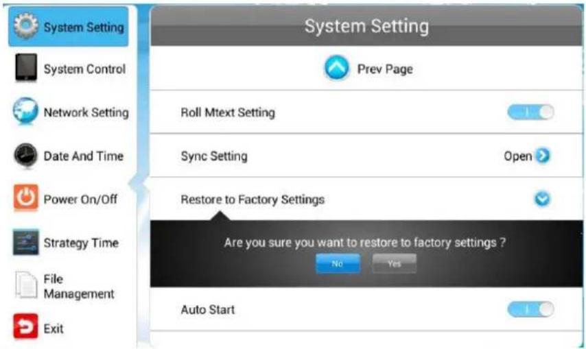 Allsee HB65B - Restore To Factory Settings - 1