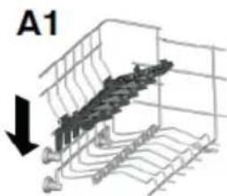 HOOVER HDIN 4T613FS-80 - Using the upper basket - 3