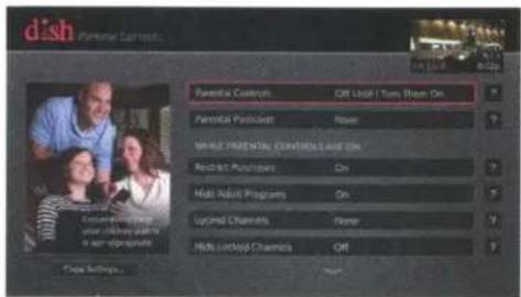 KING Tailgater Controls VQ4550 - Setting Parental Controls - 2