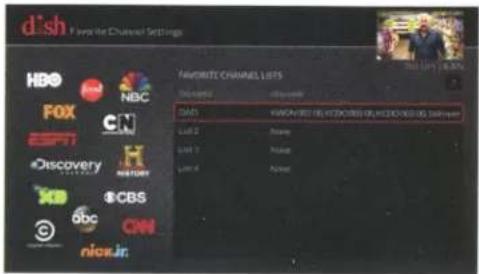 KING Tailgater Controls VQ4550 - Creating a Favorites List - 2