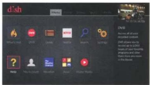 KING Tailgater Controls VQ4550 - Accessing Help on Your Receiver - 4