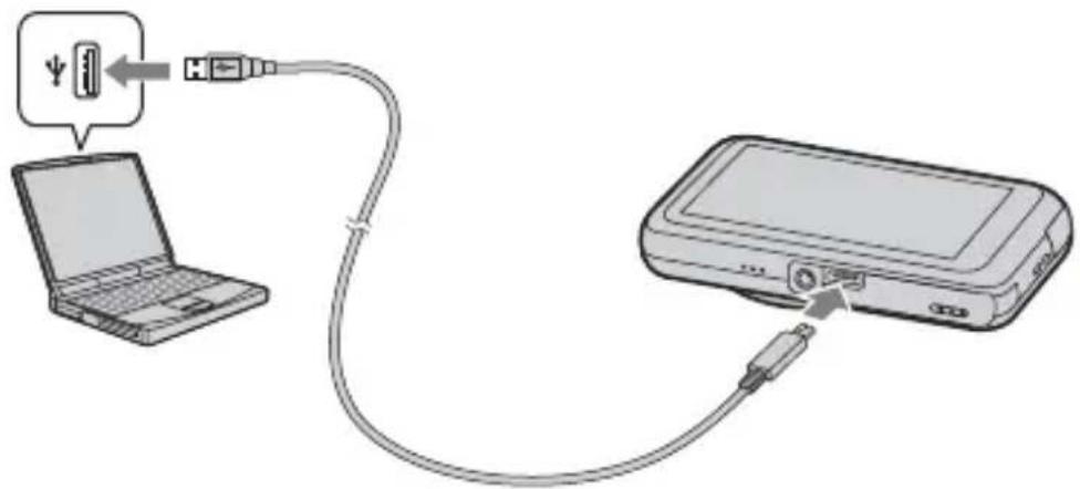 SONY Cybershot DSC-WX170 - ■ 通过连接到电脑进行充电 - 1