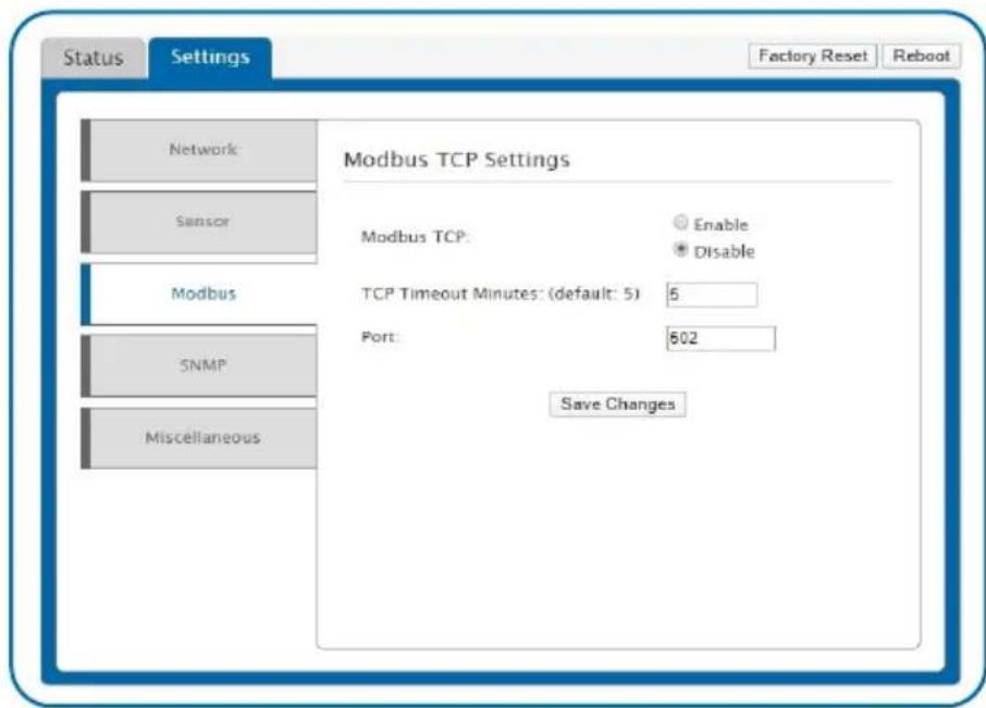 Monnit MNS-P-C1-TS-LT-L03 - The Modbus Page - 1