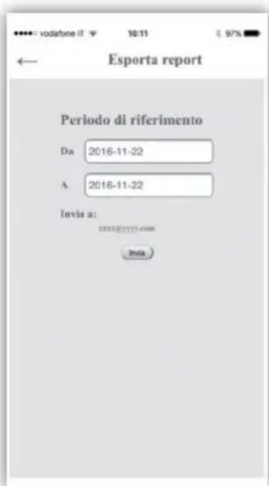 vodafone if 10:11 Esporta report Periodo di riferimento Da 2016-11-22 A 2016-11-22 Invis a: xxxxxx@yyy.com Invis
