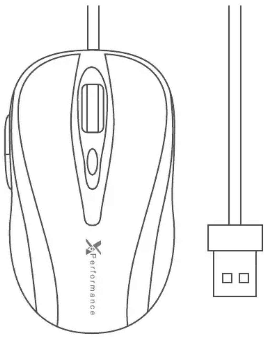 X9 Performance X9TURBO6D - 6-BUTTON OPTICAL USB MOUSE - 1