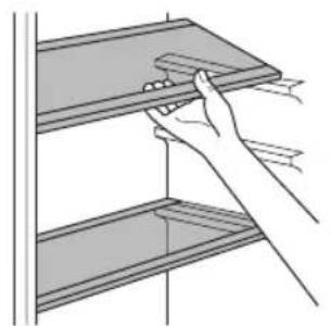 Becken BC3423 - Posicionamento das prateleiras das portas - 1