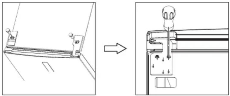 Becken BC3423 - Reversing the door - 5