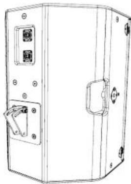 Martin Audio FlexPoint FP6 - Wall Mounting Brackets (WB) Portrait. - 6