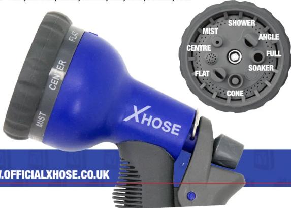 MIST CENTER FLAT XHOSE MIST SHOWER CENTRE ANGLE FULL SOAKER FLAT CONE OFFICIALXHOSE.CO.UK
