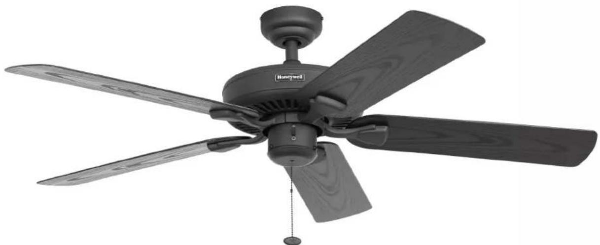 HONEYWELL Belmar 50198 - BELMAR 52" CEILING FAN - 1
