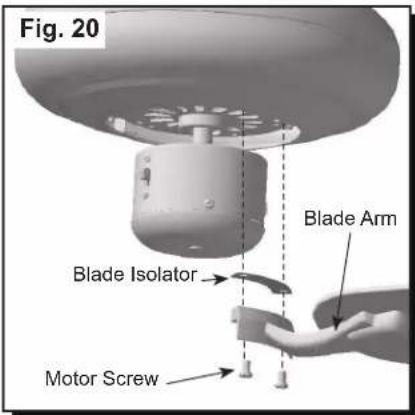 Fig. 20 Blade Arm Blade Isolator Motor Screw