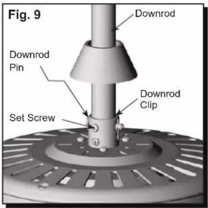 Fig. 9 Downrod Downrod Pin Set Screw Downrod Clip