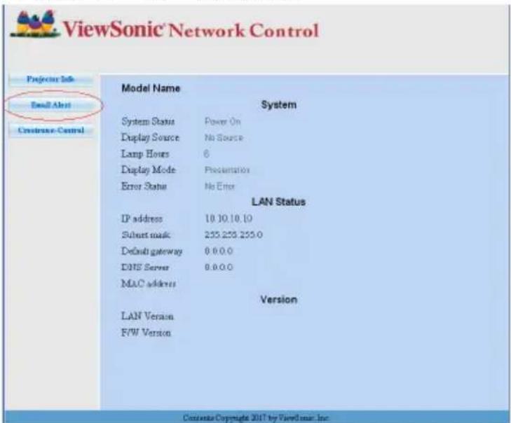 VIEWSONIC VS17642 - 進行電子郵件通知設定 - 1