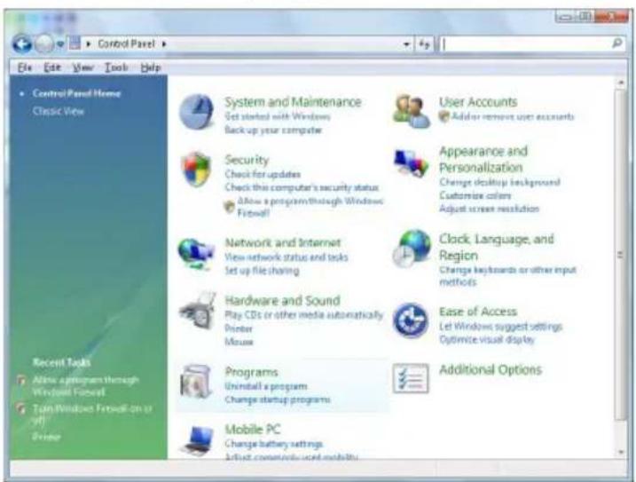 VIEWSONIC VS17642 - 開啓 Windows VISTA/7/8/10 的控制台。 - 1