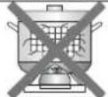 Master Kitchen MKHG 641L E XS - Do not use cookware that overlaps the edge of the appliance - 9