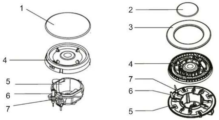 Master Kitchen MKHG 641L E XS - BRUCIATORI - 1