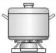 Master Kitchen MKHG 641L E XS - Do not use cookware that overlaps the edge of the appliance - 6
