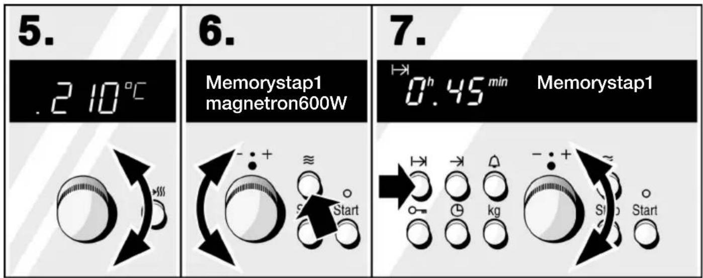 5. .210°C 6. Memorystap1 magnetron600W 7. →0h 45 min Memorystap1 ←→→→→→→→→→→→→→→→→→→→→→→→→→→→→→→→→→→→→→→→→→→→→→→→→→→→→→→→→→→→→→→→→→→→→→→→→→→→→→→→→→→→→→→→ Start Stop Start