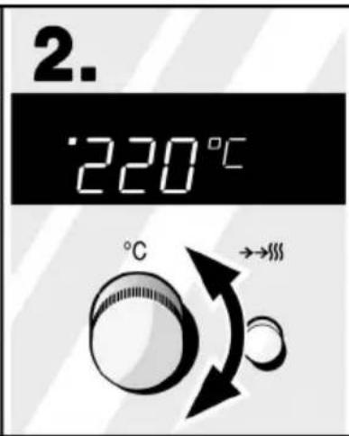 2. 220°C °C →→