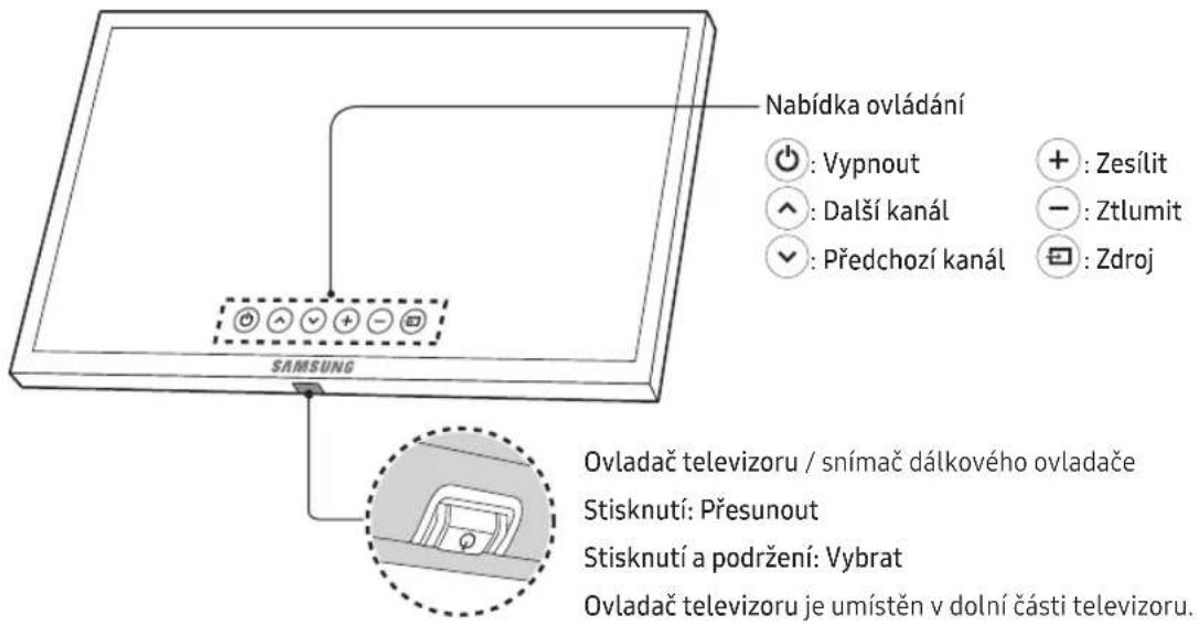 SAMSUNG UE49KS9000L - Používání panelu tlačítek televizoru - 1