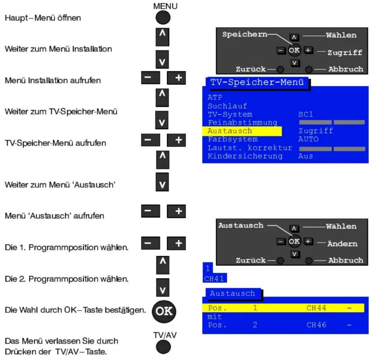 PANASONIC TX-21AP2DB - Suchlauf (amGerät) t) - 10