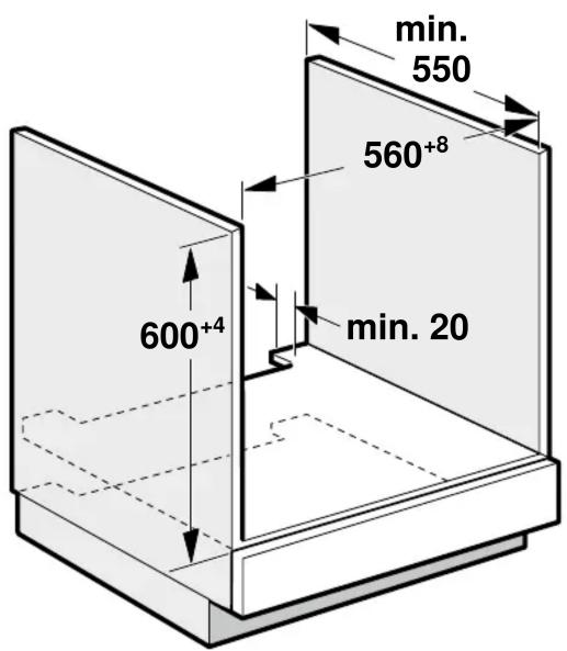 min. 550 560+8 600+4 min. 20