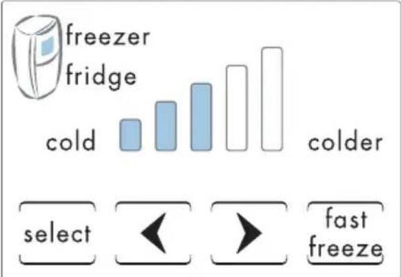 HOOVER HVDN 7172 WH - Freezer Temperature Setting - 1