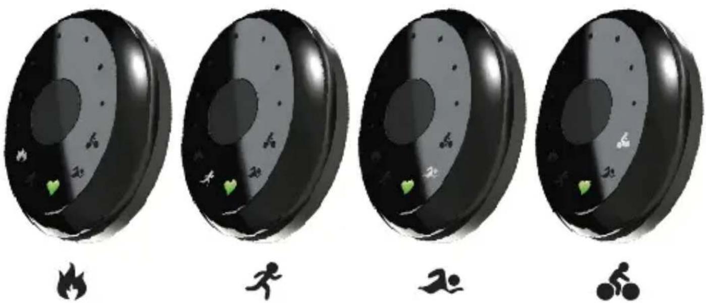 LifeTrak Zoom HRV - Double-Press the button to toggle: - 1