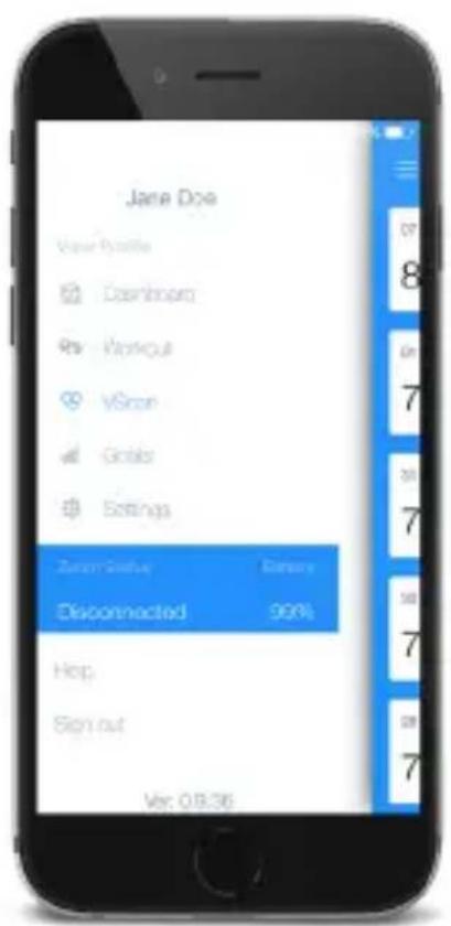 Jane Doe View Bookie Download Previous VScan Global Settings Zear-Drive Disconnected 90% Hep Sign out Ver: 0.8.36