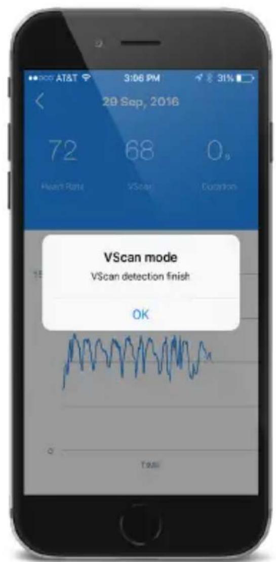 VScan mode VScan detection finish OK