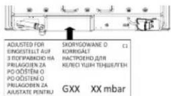 ADJUSTED FOR BINGESTELL AUF 3 TOPPAMKIO HA PRILAGOEN ZA PO ODSTEN O PO ODSTEN O PRILAGOEN ZA ALUSTATE PENTRU SKORYGOWANE O KORRIGALT HACTPOENO DЛЯ КЕЛЕСИ УШЕН ТЕНШЕЛГЕН GXX XX mbar
