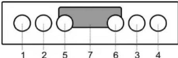 1 2 5 7 6 3 4