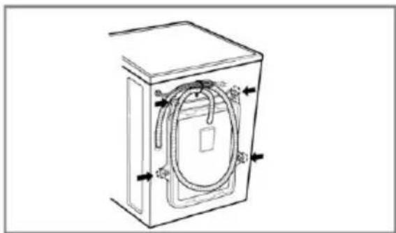 LG WF-NP1206MW - ■ Removing transit bolts - 1
