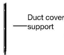 Duct cover —support
