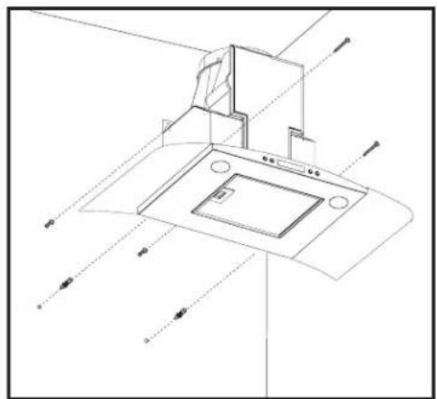 FRIGIDAIRE RH36WC60GS - Mounting the hood - 4