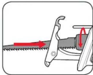 Ozito PXRSK-250 - Fitting a Cutting Blade - 2