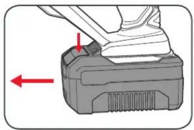 Ozito PXRSK-250 - Inserting & Removing the Battery - 2