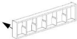 Panduit AFR4TBLG - WALLTRANSITION - 4