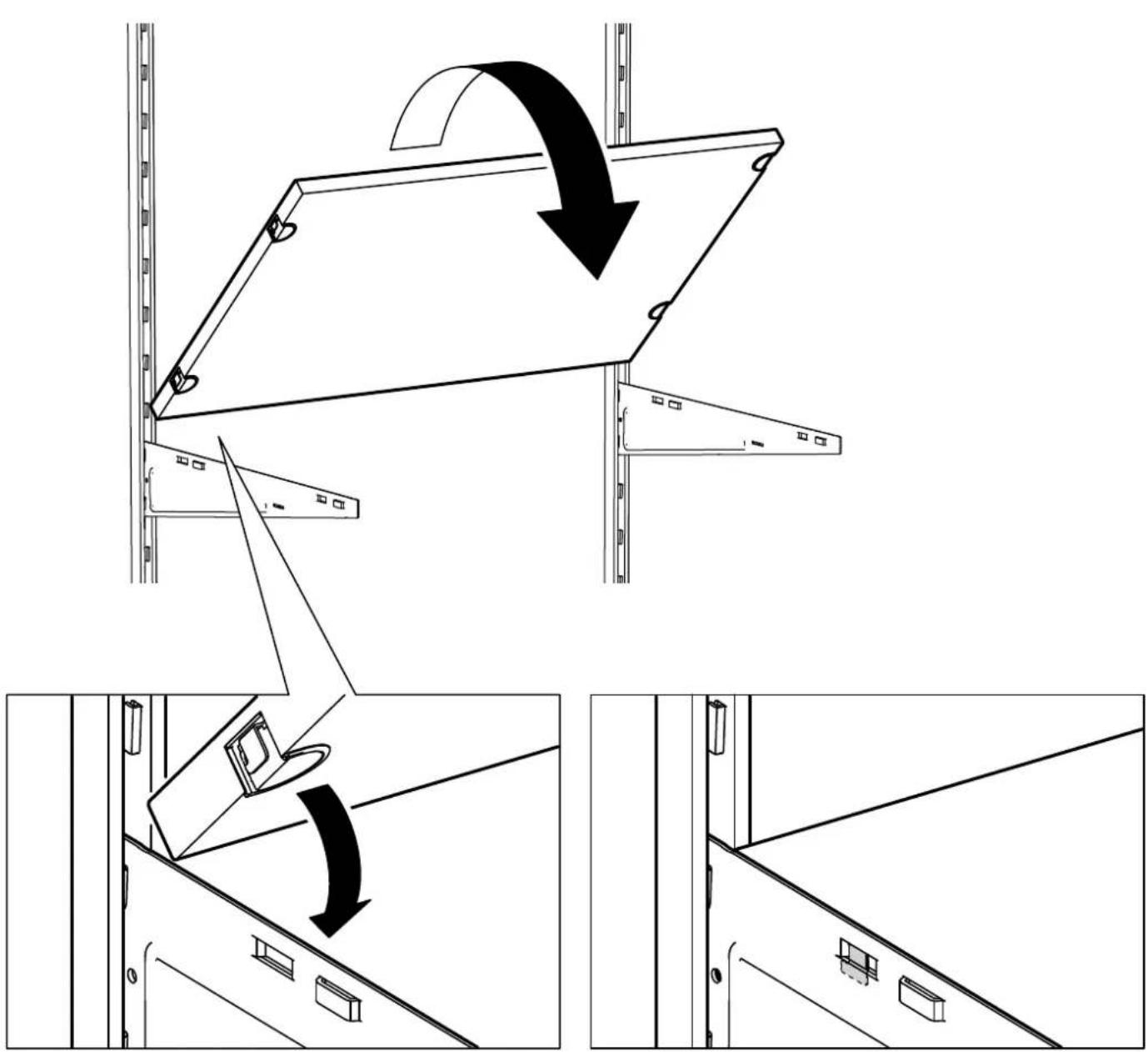 Technical diagram illustrating a mechanical assembly with labeled components and directional arrows indicating motion or assembly.