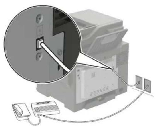 LEXMARK MC2535 - Ühendatud eri telefonipistikupesadega - 1