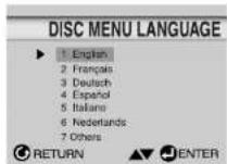 SAMSUNG DVD-S328K - 使用影碟選單語言 - 2