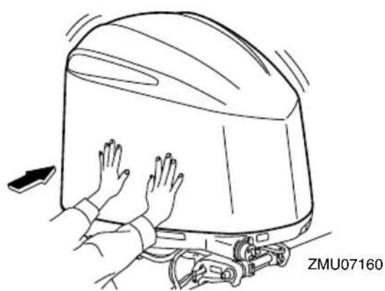 YAMAHA FL250D1 - Installing top cowling - 6
