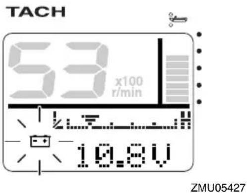 YAMAHA FL250D1 - Low battery voltage-alert - 1